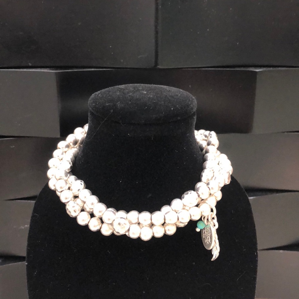 Multi-strand silver Bracelet.